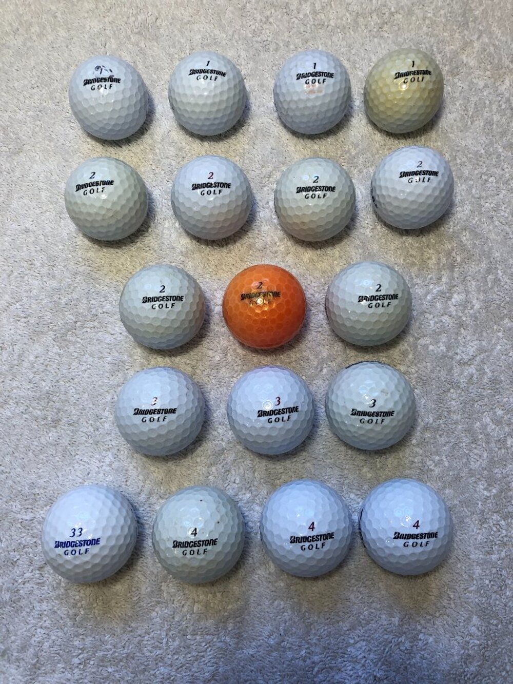 21 Bridgestone Golf Balls B330 RX B330-S e6 e5 e7 Lady Precept Mixed Used